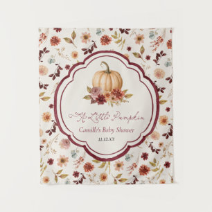 Rustic A Little Pumpkin Baby Shower Backdrop
