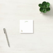 Rustic A monogram greenery foliage eucalyptus gold Post-it Notes (Office)