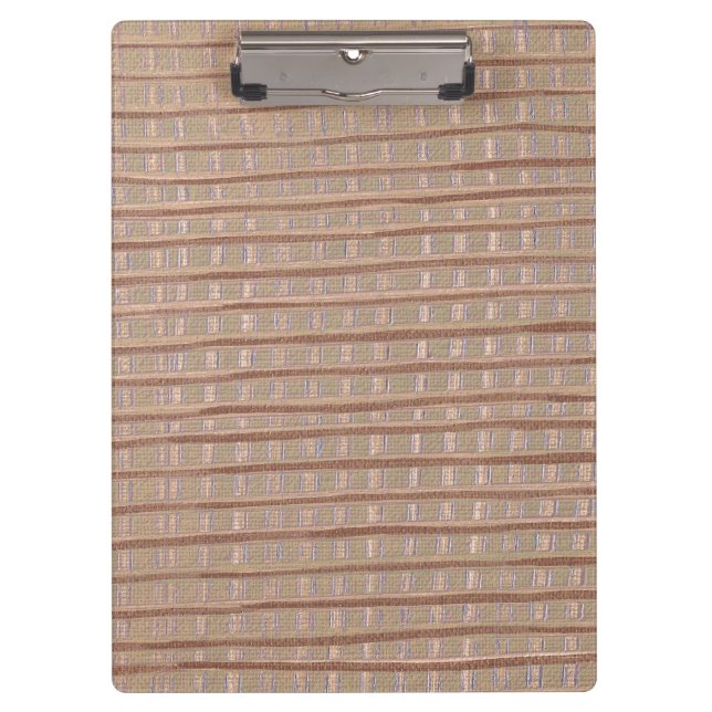 Rustic Abstract Burlap Brown Beige Tan Clipboards (Front)