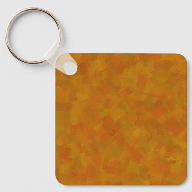 Rustic Abstract Modern Contemporary Geometric Art Keychain (Front)