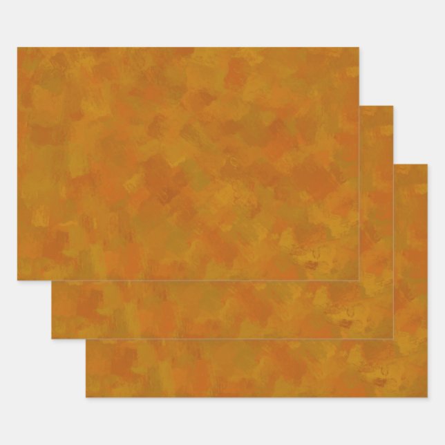 Rustic Abstract Modern Contemporary Geometric Art Wrapping Paper Sheets (Set)