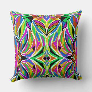 Rustic Abstract Throw Pillow