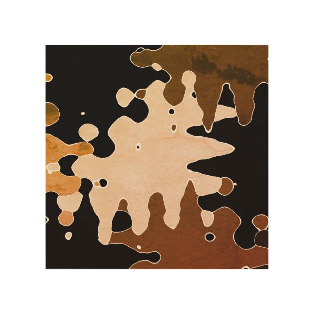 Rustic Abstract Wood Wall Art (Front)