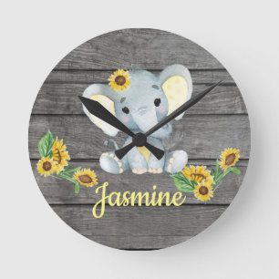 Rustic Acrylic Wall Clock, Round, Medium Round Clock