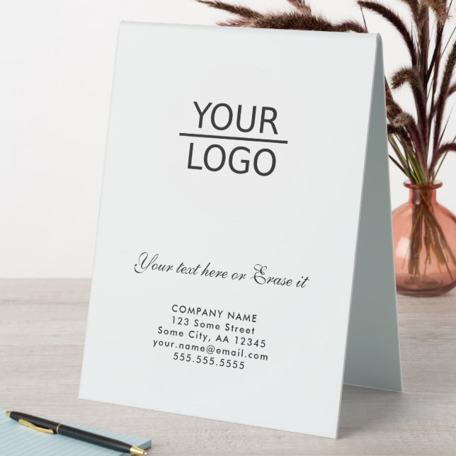 Rustic Add Logo Custom Text Company Promotion Table Tent (In SItu (Table))
