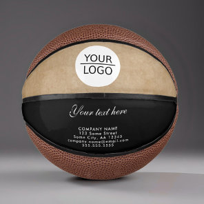 Rustic Add your Logo with Custom Text Company Mini Basketball