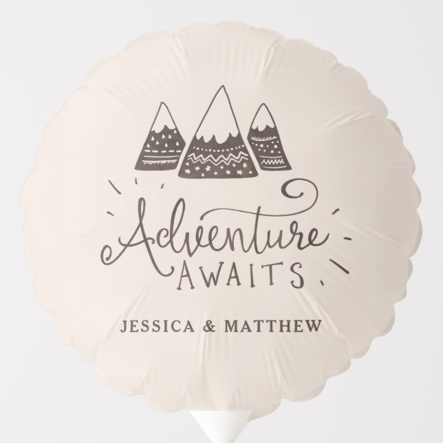 Rustic Adventure Baby Shower Balloon (Front)