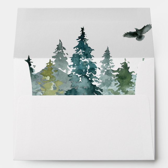 Rustic Adventure Baby Shower Envelopes (Back (Bottom))