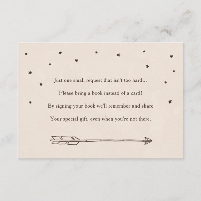 Rustic Adventure Themed Book Request Insert Cards (Front)