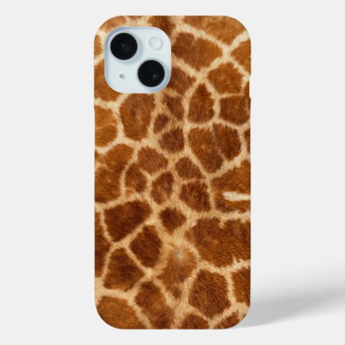 rustic african fashion safari animal giraffe print iPhone 15 case