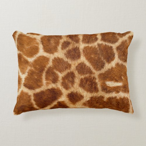 rustic african fashion safari animal giraffe print decorative pillow