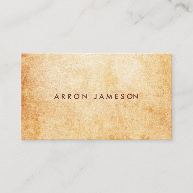  Rustic Aged Terracotta Stone  Business Card (Front)