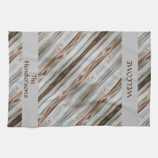 Rustic Aged Wood Brown and Gray