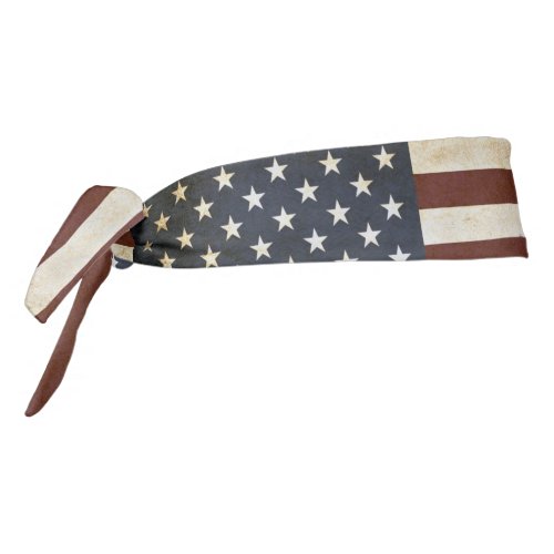 Rustic American Flag Bandanna Headband