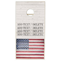 Rustic American Flag Cornhole Game Board, Zazzle