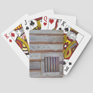 Rustic American Flag Poker Cards
