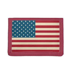 Rustic American Flag Wallet