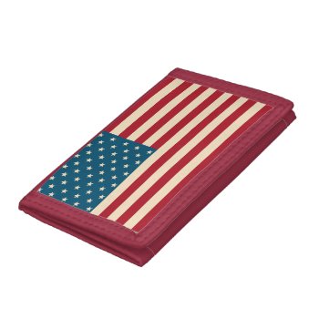 Rustic American Flag Wallet by suncookiez at Zazzle