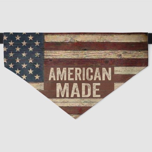 Rustic American Made Dog Bandana Pet Bandana Collar