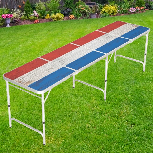 Rustic American Red, White, and Brew Table (Creator Uploaded)