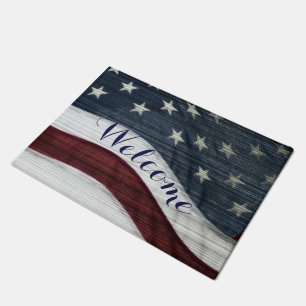 Rustic Americana Door Mat