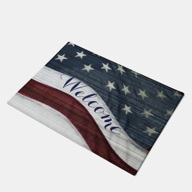 Rustic Americana Door Mat (Angled)