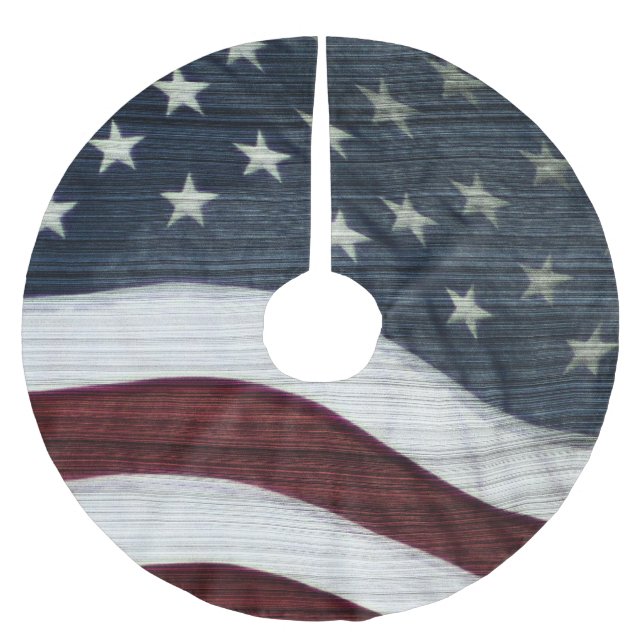 Rustic Americana Tree Skirt (Front)