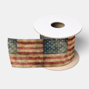 rustic americana,usa flag,grunge,vintage,tradition satin ribbon