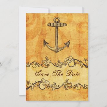 rustic anchor nautical wedding save the date