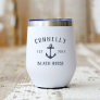 Rustic Anchor Personalized Beach House Thermal Wine Tumbler