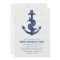 Rustic Anchor Wedding Invitation / Navy
