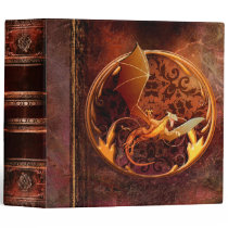 Rustic Ancient Tome Faux Brown Leather Dragon Binder Rustic Ancient Tome Faux Brown Leather Dragon Binder