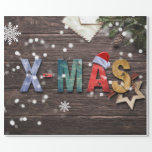 Rustic and Fun X-Mas Wrapping Paper