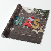 Rustic and Fun X-Mas Wrapping Paper (Unrolled)