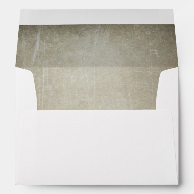 Rustic and Grunge Wedding Envelope (Back (Bottom))