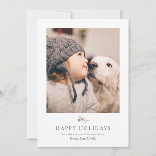 Rustic and Minimalist Christmas Holiday card