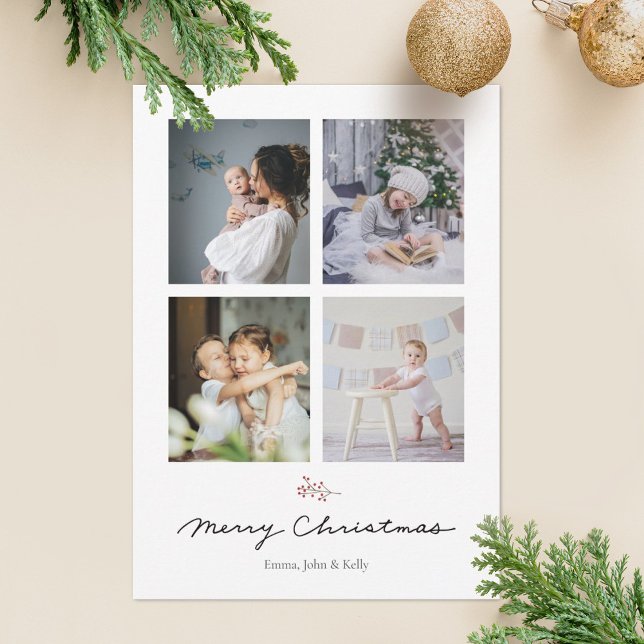 Rustic and Minimalist Christmas Holiday card (Creator Uploaded)