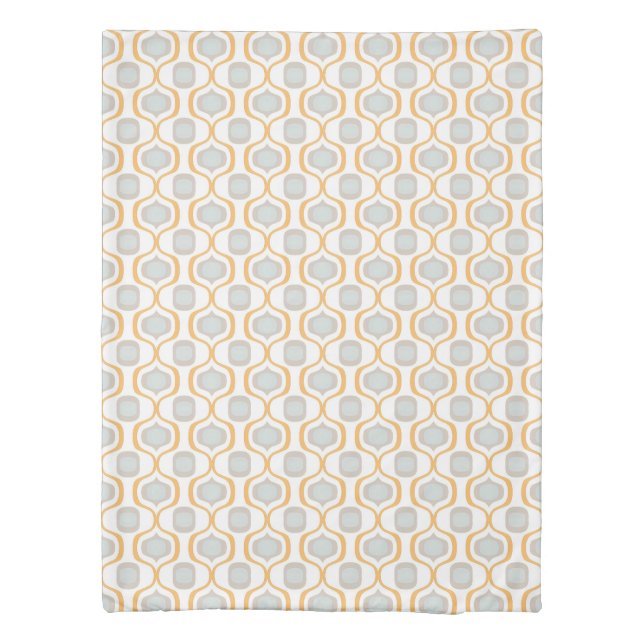 Rustic Angles: Farmhouse Geometric Shades Duvet Cover (Back)