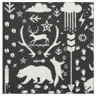 Rustic Animal Track Bear Deer Fox Woodland Pattern