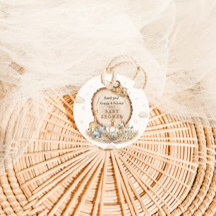 Rustic Animals Gender Neutral Baby Shower Favor Tags