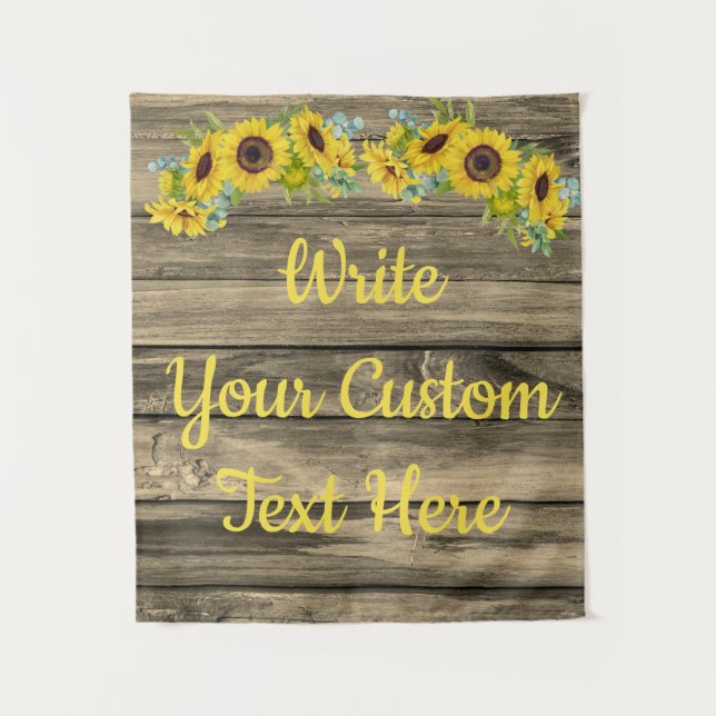 Rustic Anniversary Party Photo Booth Backdrop Prop (Front)