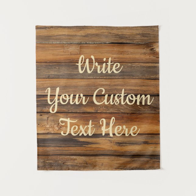 Rustic Anniversary Party Photo Booth Backdrop Wood (Front)
