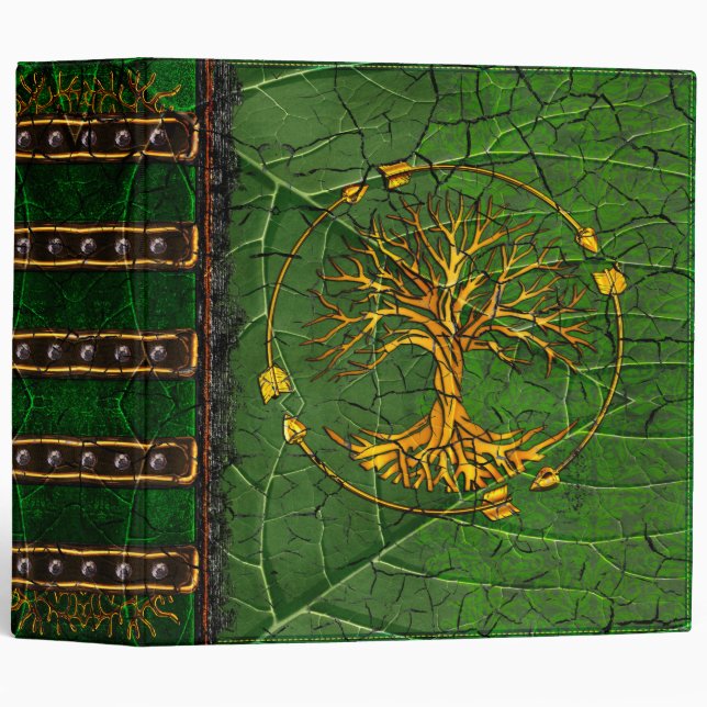 Rustic Antique Ancient Renaissance Tome 2 3 Ring Binder (Front/Spine)