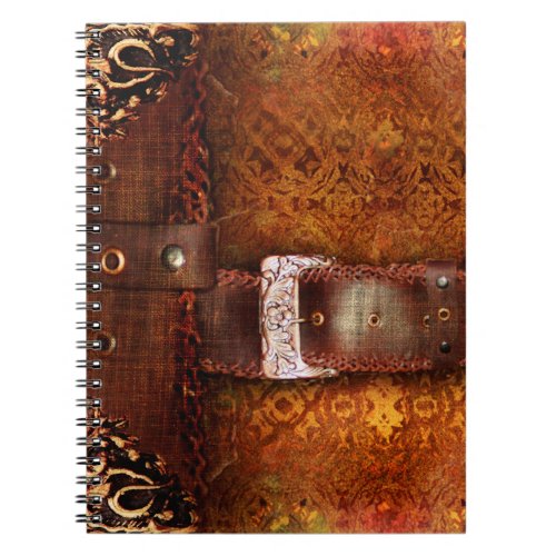 Rustic Antique Ancient Tome Faux Leather Notebook