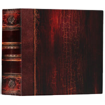 Rustic Antique Ancient Tome Faux Red Leather Binder Rustic Antique Ancient Tome Faux Red Leather Binder