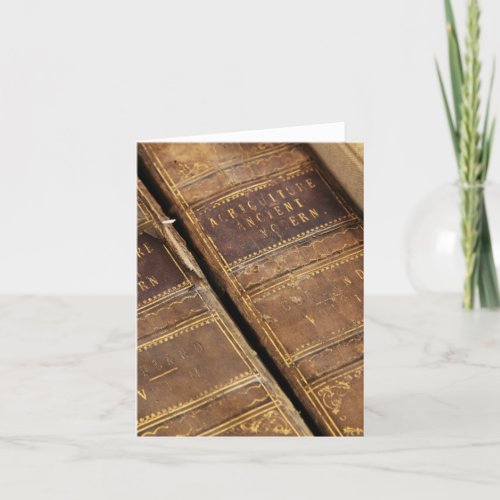 Rustic Antique Books Blank Notecards