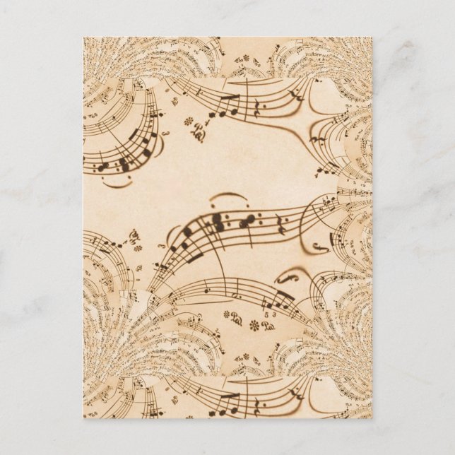 Rustic Antique Musical Notes (Front)