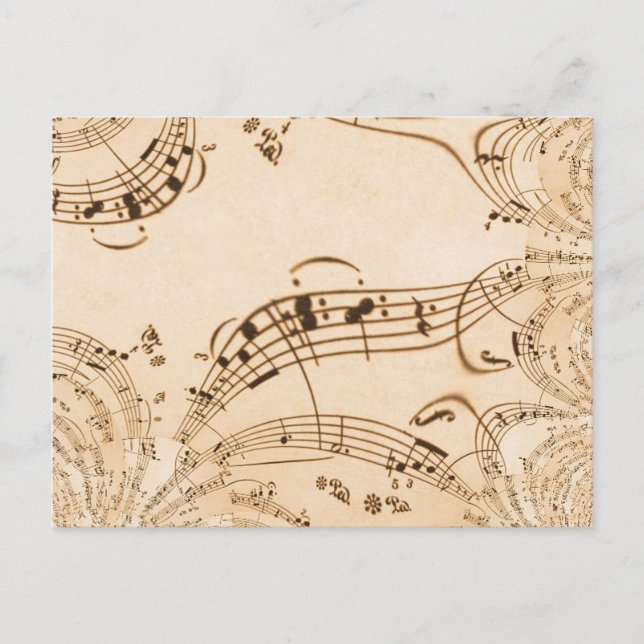 Rustic Antique Musical Notes (Front)