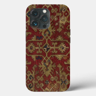 Rustic Antique Oriental Persian Red Pattern iPhone 13 Pro Case