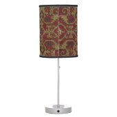 Rustic Antique Oriental Persian Red Pattern  Table Lamp (Back)
